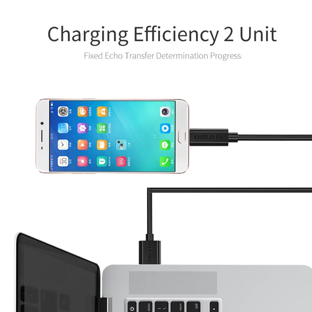 CHOETECH Micro USB Cable 2.4A Fast Charge USB Data Cable For Samsung Xiaomi Nokia Tablet Android Mobile Phone USB Charging Cord