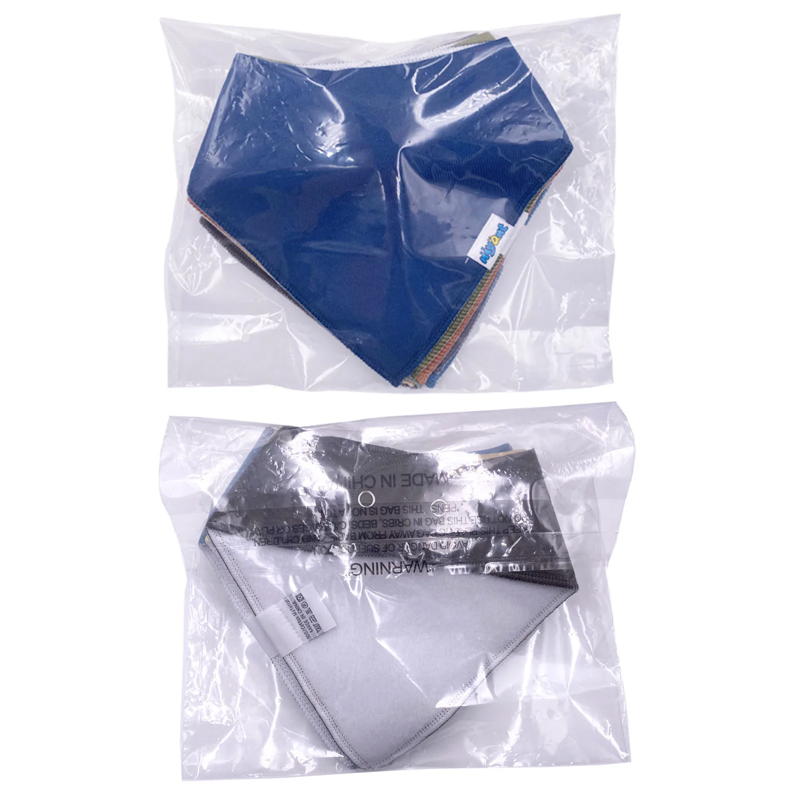 100% Organic Cotton Baby Bandana Dribble Bibs for Boys and Girls Set of 8 Baby Bandana Bibs