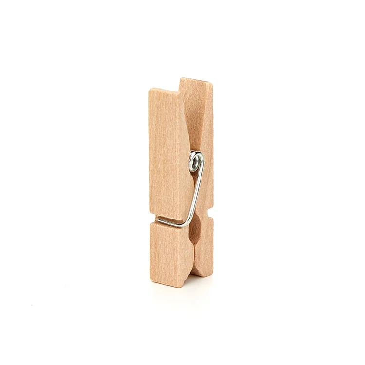 Christmas Card Holder Arts Crafts 100Pcs Mini Wooden Clothespins Pegs Photo Clips With Jute Twine