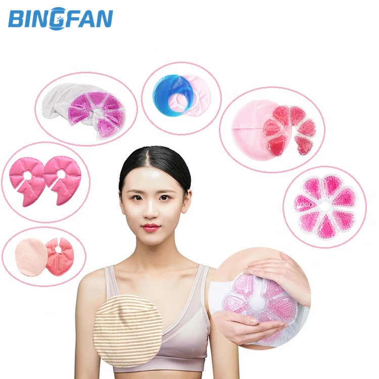 Hot and cold pad therapy gel breast ice pack for Breastfeeding Pain Relief