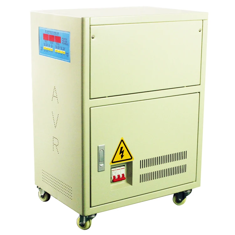 svc 20KVA three phase voltage regulator / stabilizer
