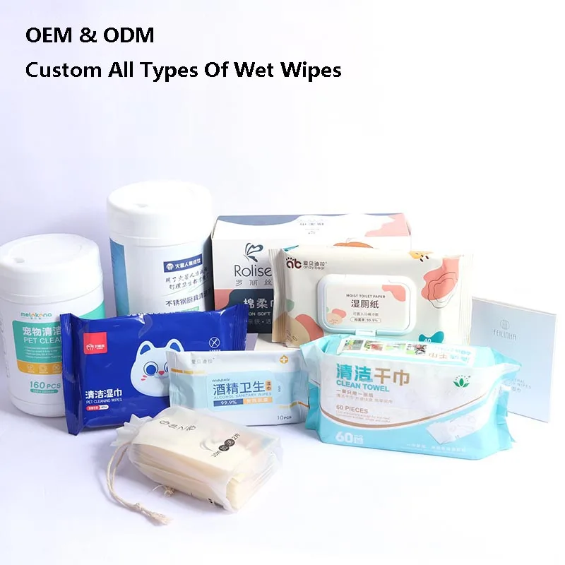 Wholesale Airline Hotel Restaurant Custom Wet Paper Wipes Disposable Refreshing  Wet Towel For Cleaning