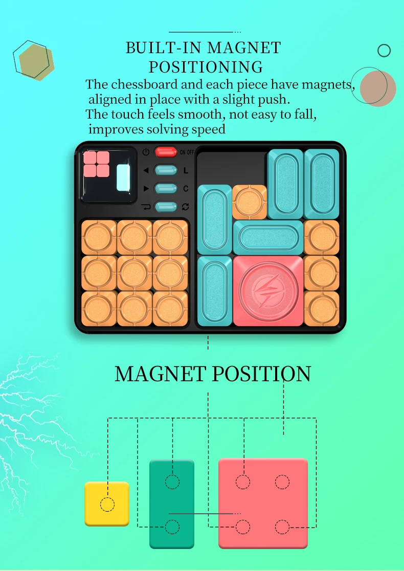 Цифровой слайд super huarong дорожная головоломка настольная игра лабиринт
