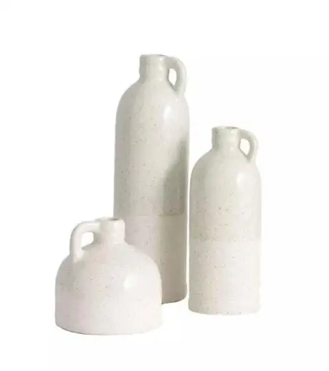 Custom cheap Ceramic porcelain Jug Flower Vases for Home Decor