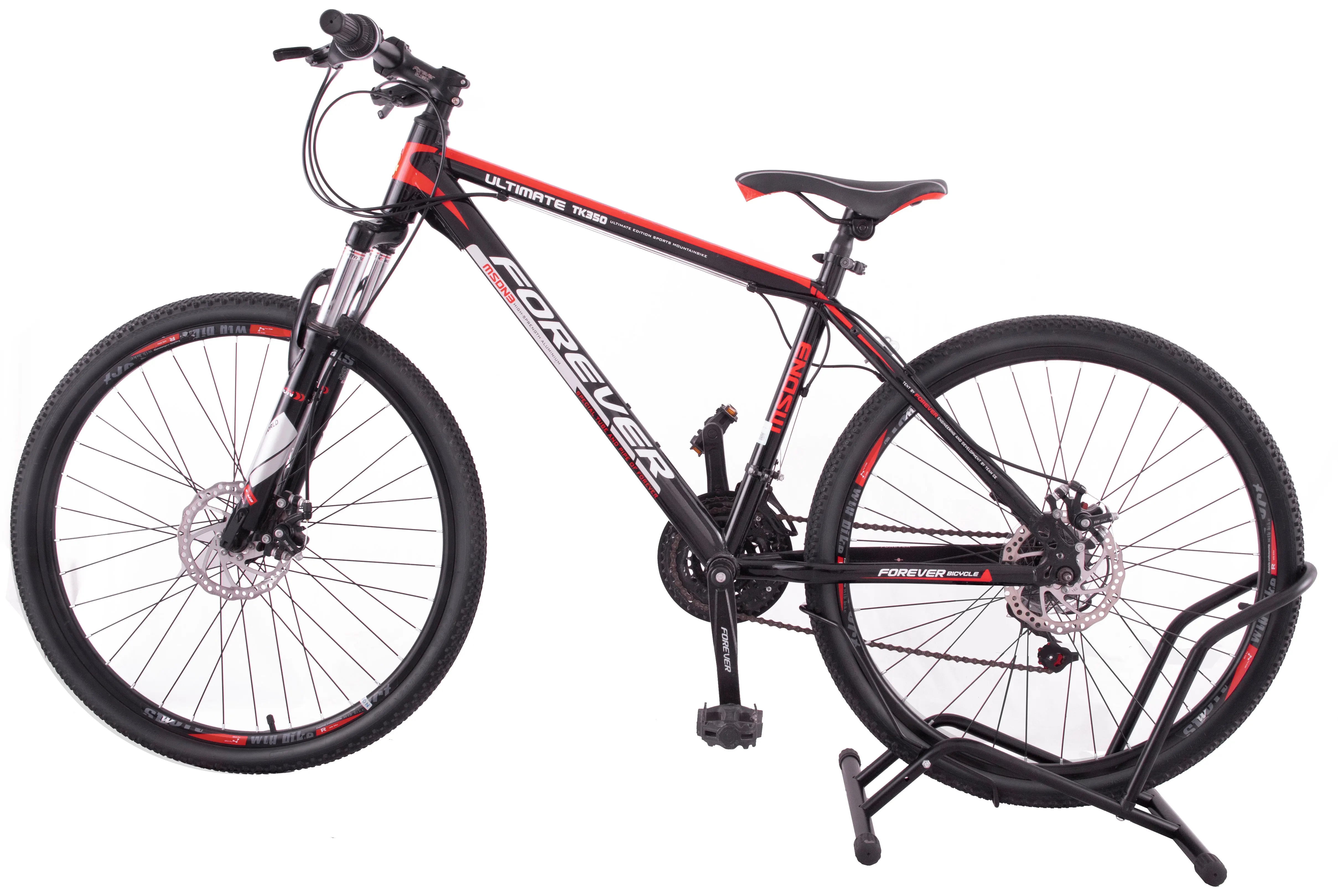 Bicycle Storage Stand Floor Type Indoor Outdoor Steel Parking Rack Stand Mountain and Road Bike Accessories