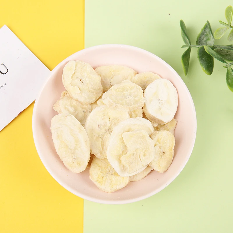 natural dice fd food powder freeze-dried banana sliced fruit chips freeze dried banana