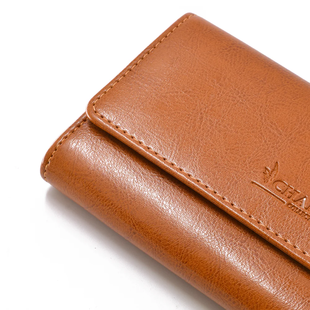 Wholesale genuine wallet leather men leather long wallet luxury designer card holder wallets men