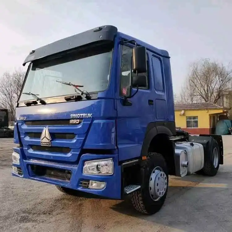 Тягач головка грузовика 6x4 механическая коробка передач на дизельном топливе левое рулевое управление стандарт евро 2 тягач