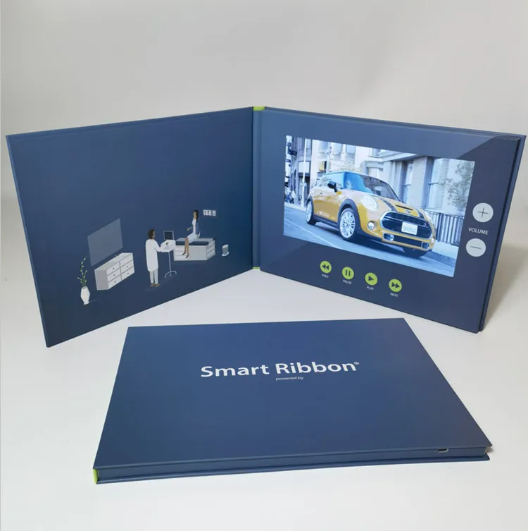 2023 Best Selling China Homemade lcd Brochure Video Card 7 Inch ips lcd Screen Gift Video Brochure Card for Business Marketing