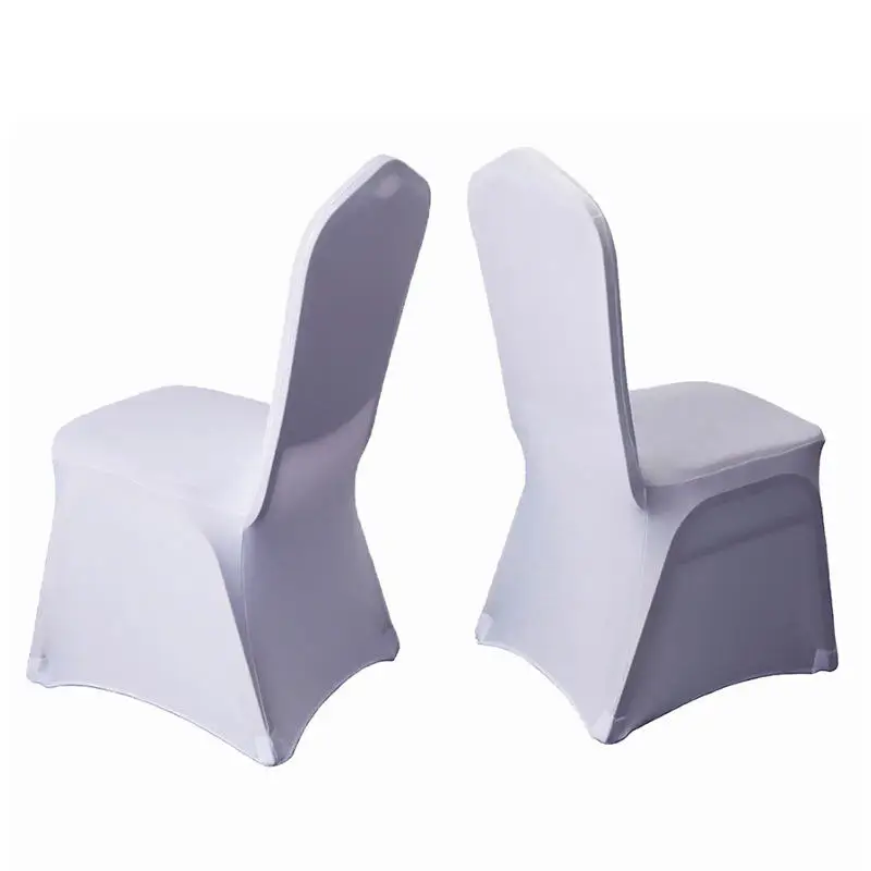 Cheap Stretch Spandex White Chair Covers for for Hotels Restaurants Wedding Banquet Party