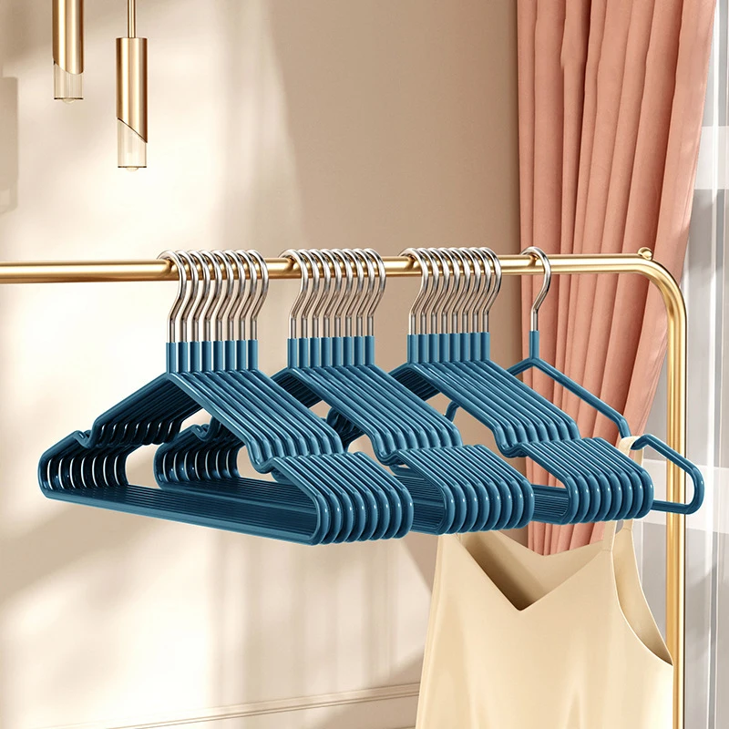 I KNOW Custom Color Waterproof  PVC Hanger Metal Hanger Household Using PVC Colorful Hanger  High Quality