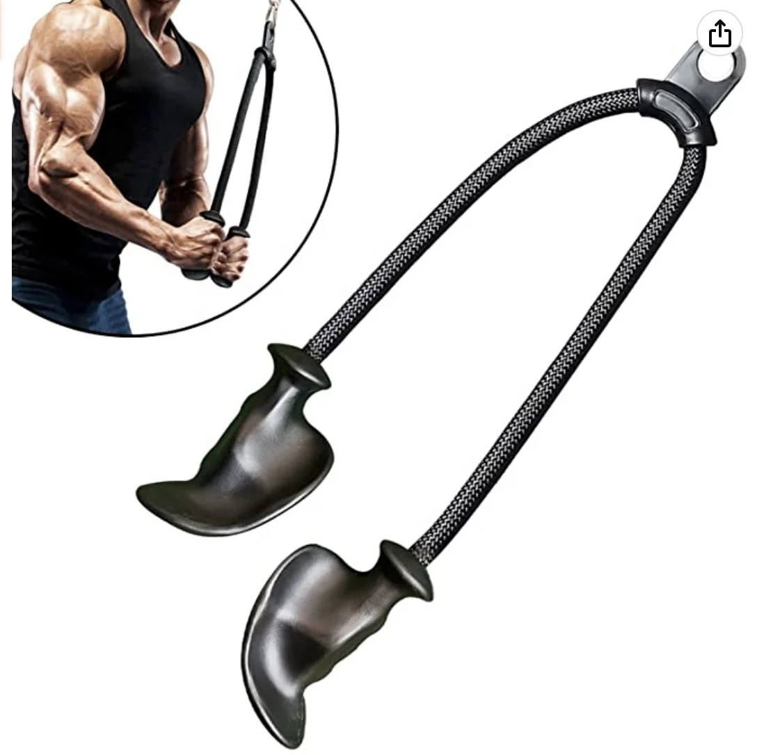 New Style Triceps Handle Cable Attachment for Home Gym - Lat Pull down Rope for Fitness Accessories