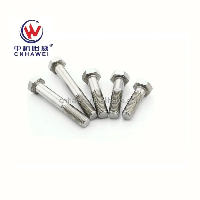 A2-70, A4-70, A4-80 Stainless steel DIN 931 hexagon screw head bolts