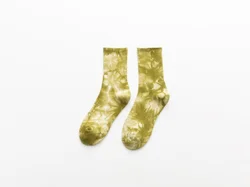 Quentin Spring Summer Custom Logo Hip Hop Tube Socks Wholesale Cotton Compression Tie Dye Socks