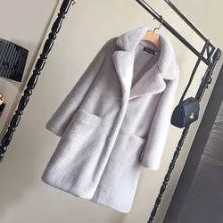 Wholesale Custom Long Design Women Jacket Winter Fur Coats for Ladies
