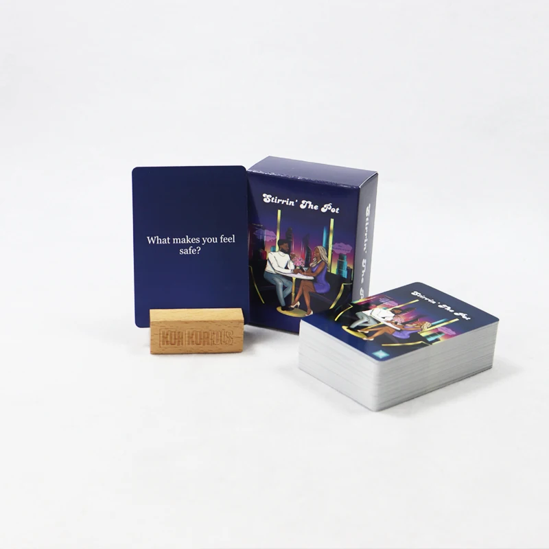 Couple Dating Game Cards Manufacturer Printing Party Drinking Table Adult Card Games Factory Custom card stock paper for games