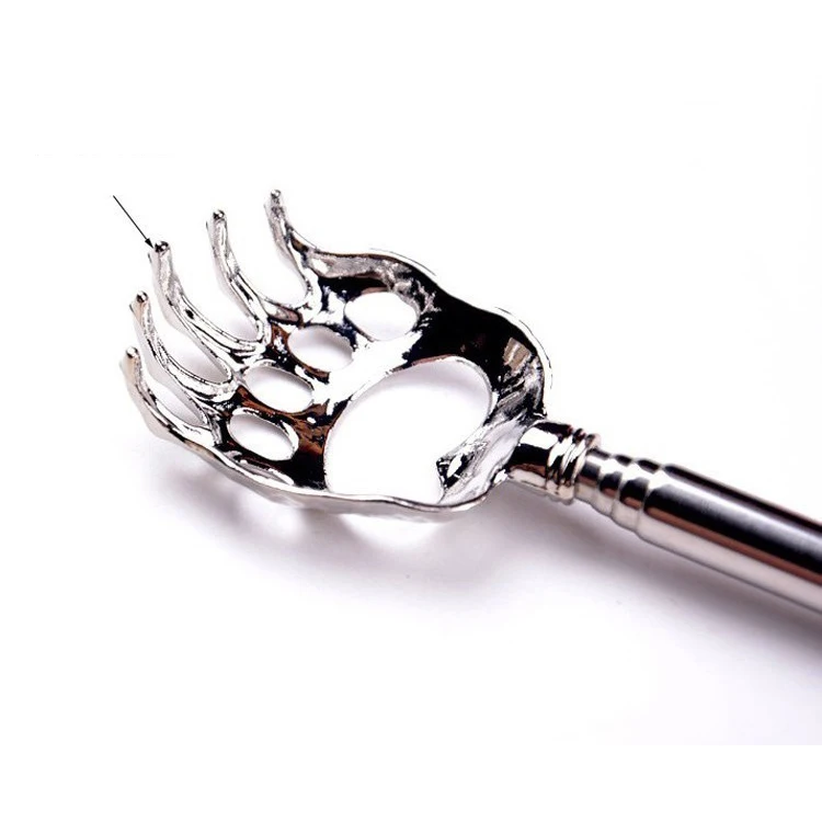 Retractable stainless steel tickling bear claw scratching metal back scratcher tickling artifact