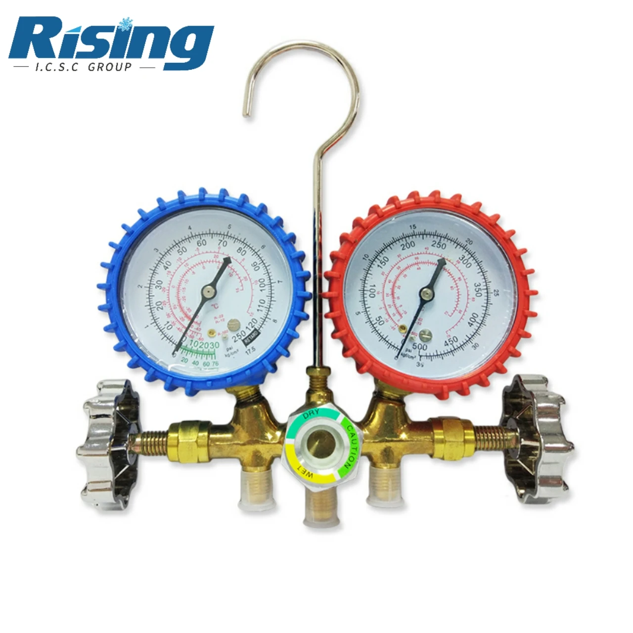 2023 Best Price Customized refrigeration tool parts air conditioning appliances brass manifold sets manifold pressure gauge