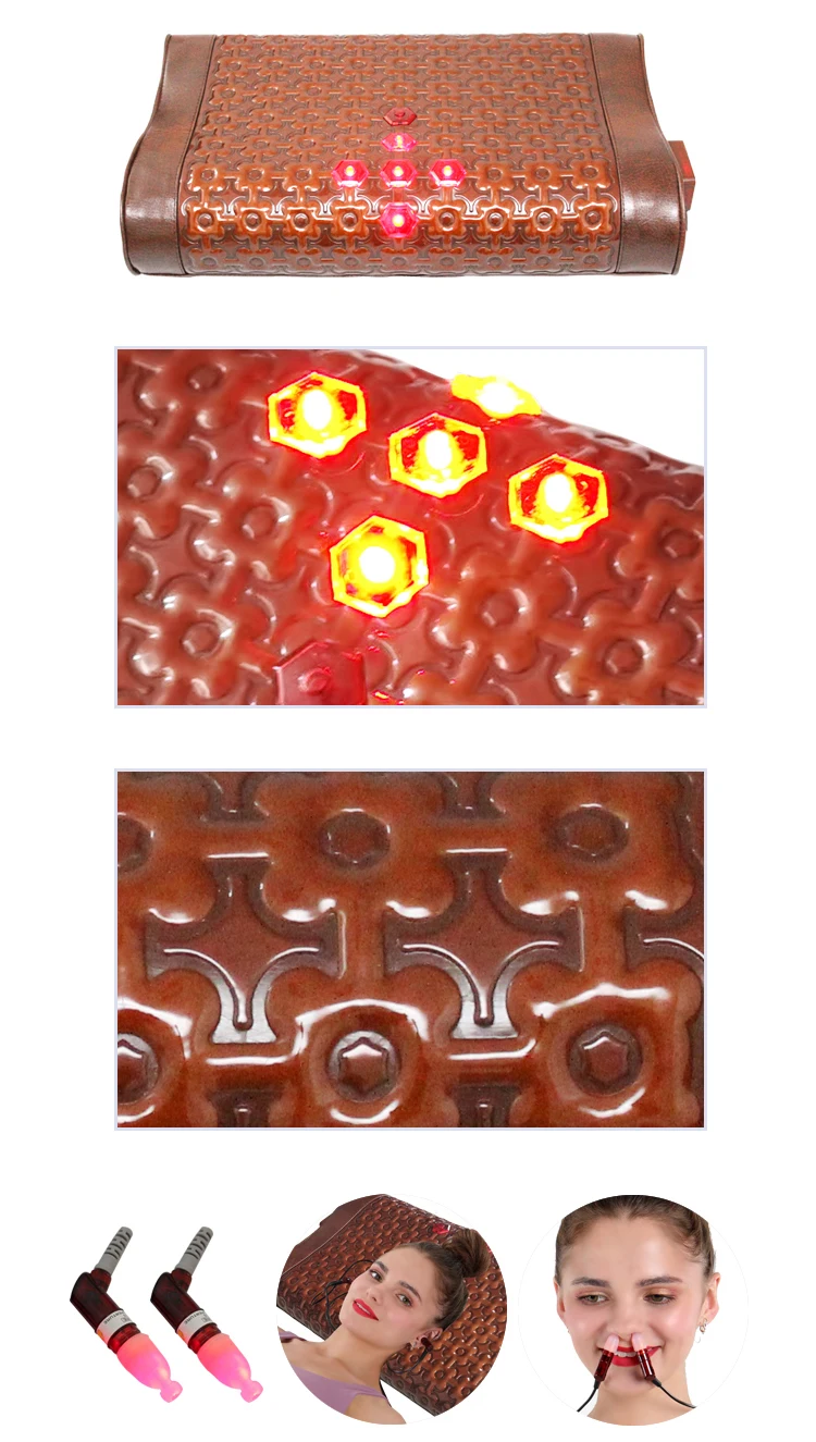 Natural Jade Heating Tourmanium Ceramic Ball Pillow Far Infrared Energy Health Massage Treatment Cervical Shoulder and Neck