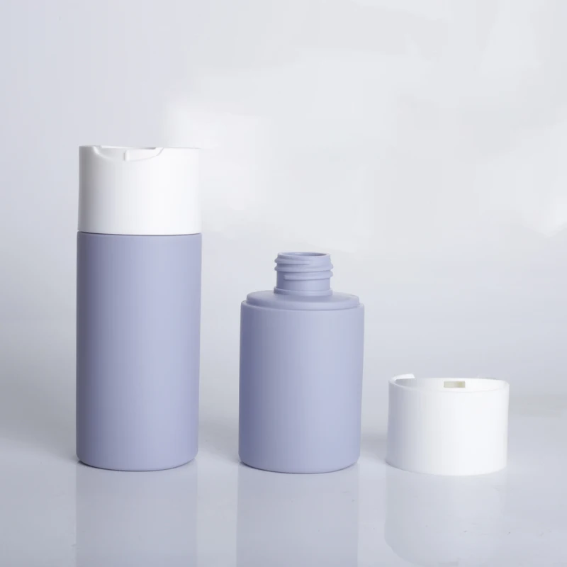 plastics bottles 100ml 150ml 200ml flip top plastic bottles hdpe disc top cap squeeze lotion bottle liquid cosmetic packaging