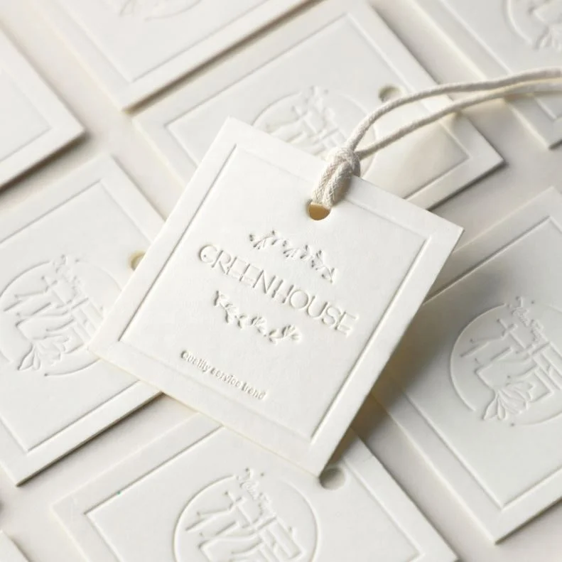 Custom Luxury T Shirt Garment Recycled Personalized Custom Logo Garment Clothing Hang Tags