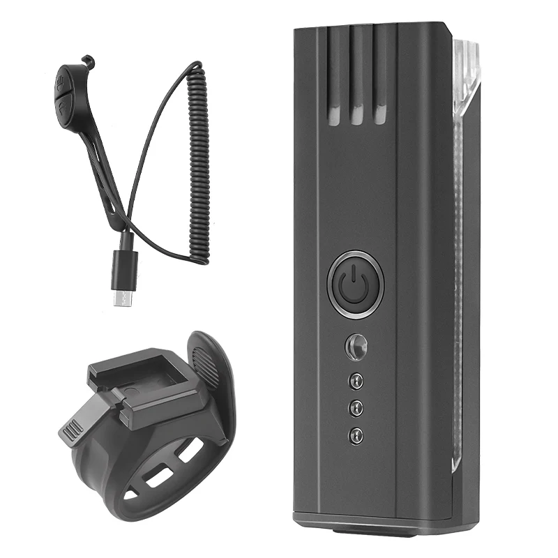 Outdoor Riding Super Bright LED Bike Light By-wire Horn Portable Bike Front Light Waterproof Rechargeable Bicycle Bike Lamp