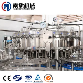 Automatic wishing filling capping carbonated drink 3-in-1 Co2 beverage filling machine