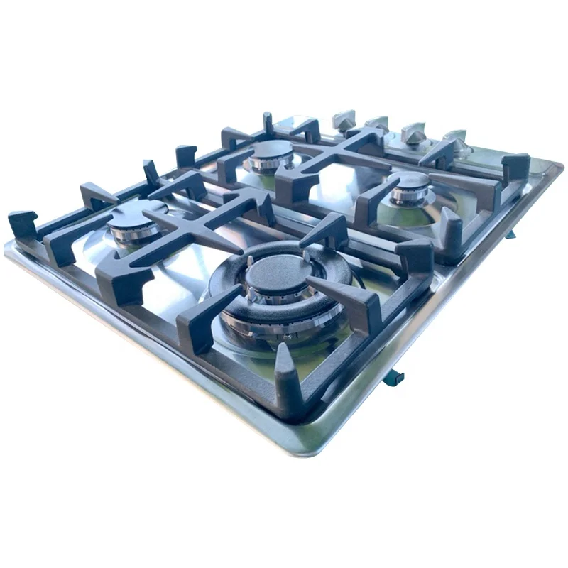 Stainless Steel 4 Burners Cooktops Built-in Stoves Natural Gas Hob Cooker caravan accessories