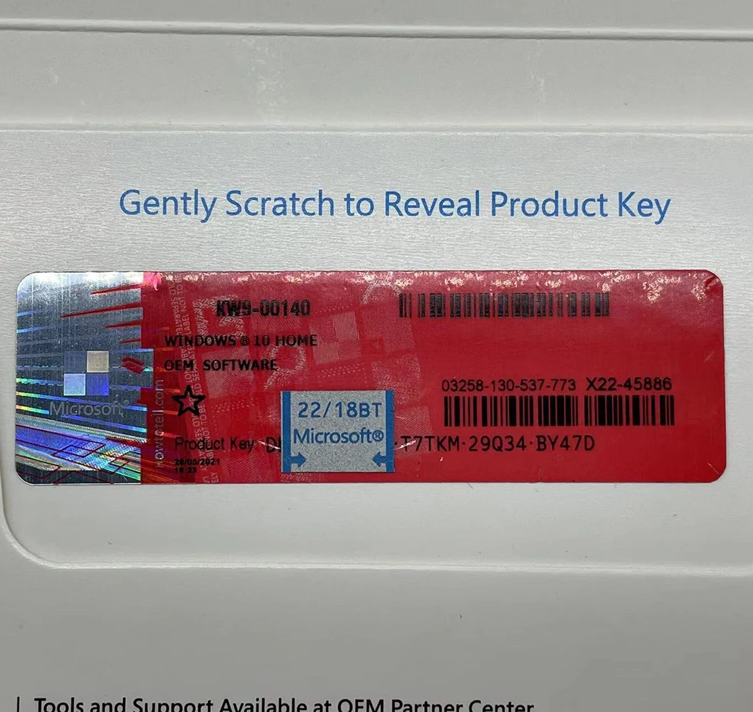 Hot sale Windows 10 home COA sticker  Windows 10 home sticker windows 10 home blue sticker send fast