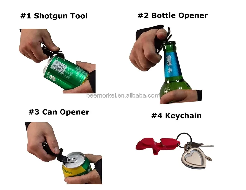 Fast Dispatch chug can Keychain Bottle Opener Shotgunning Tool for beer can