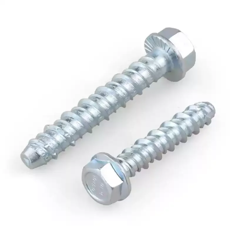 External hexagonal flange concrete self tapping anchor bolt cement self cutting screw wall self drilling expansion nail
