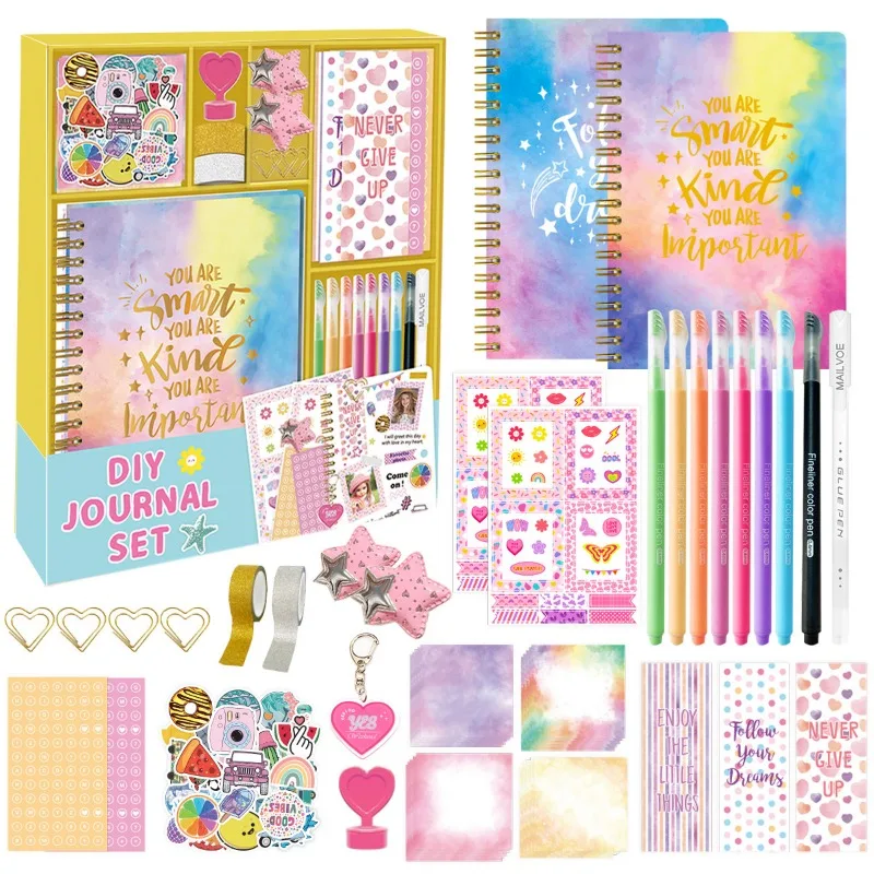 Birthday Gifts DIY diary sets, stationery sets, scrapbookings and diary supplies sets for girls are ideal gifts for girls