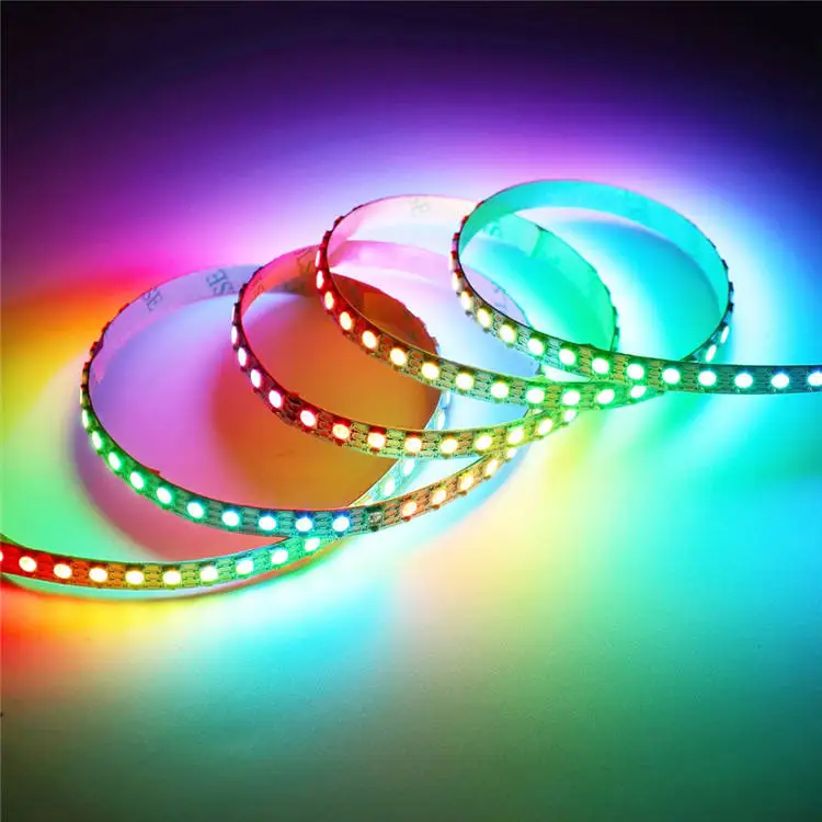 Dropshipping Ws2812b Disco Running Sequential Addressable Rgb ic 2811 Adressable Dream Led Strip Lights  Ws2811 Led Strip