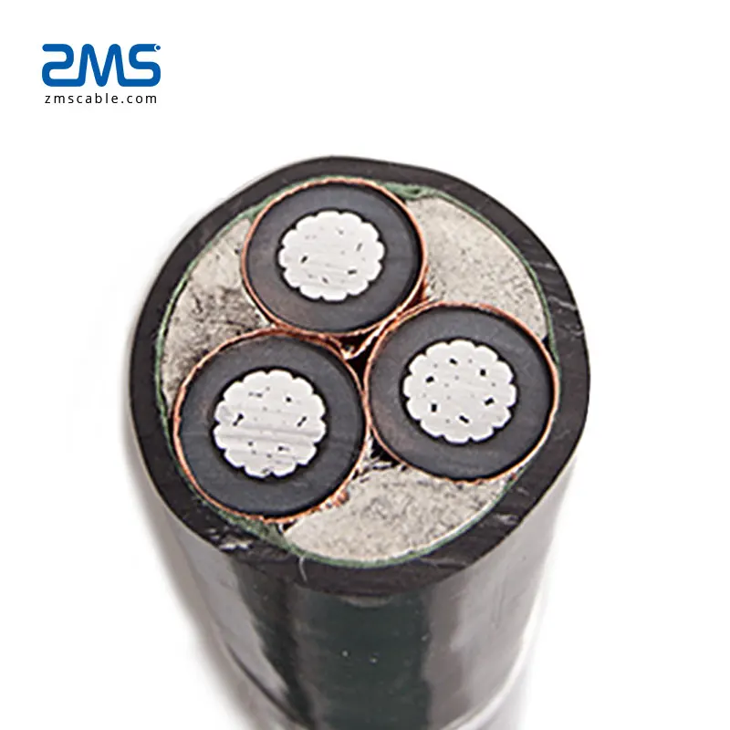 11kv алюминий 50sqmm 300sqmm 240sqmm xlpe 3C силовой кабель