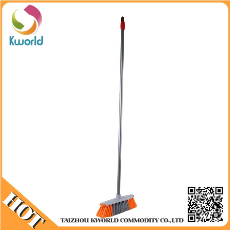 New design high quality long handle plastic cleaning broom for home
