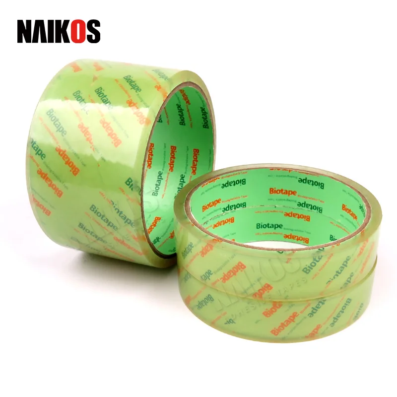 Hot Sale Eco Tape Biodegradable Cellophane Clear High Temperature No plastic Carton Packaging Tape
