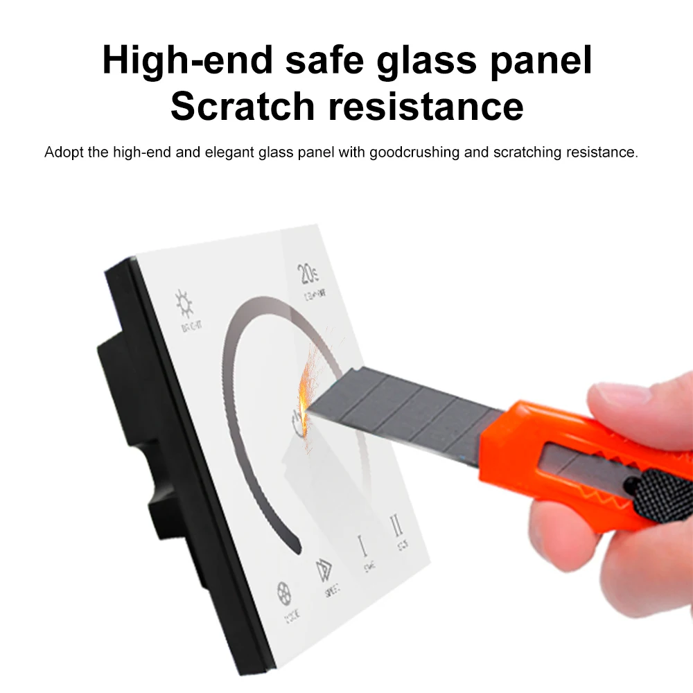 New Design Smart Panel Led Dimmer Touch Switch Wall Mounting Controller for Led Strip