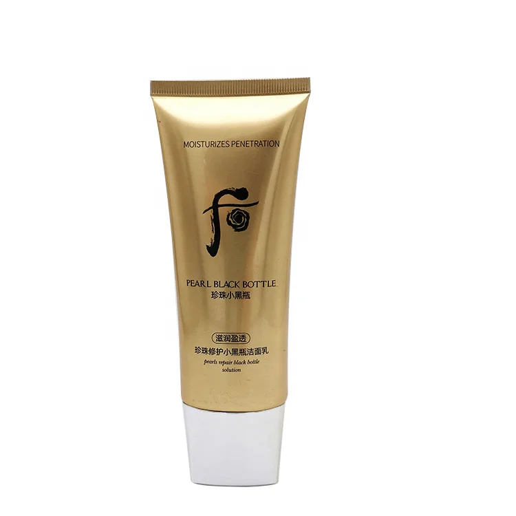 Luxury cosmetic tube aluminum rectangle tube color madera plastic custom aluminum tube cosmetic 1 oz for cream with flip cover