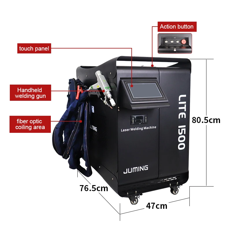 4 in 1 Handheld 1000w 1500W 2000W Water Cooling Laser Welding Machine Fiber Laser Welder Laser Cutting Cleaning for Metal