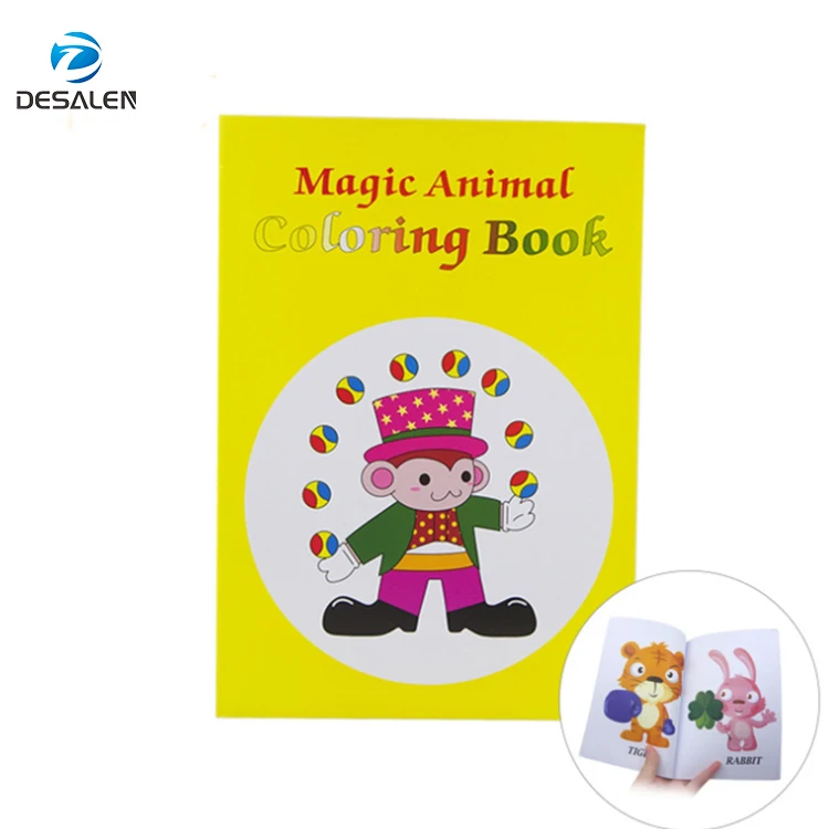 Desalen M Size Kids Stage Magic Trick Cards Book Toy Prop Magic Coloring Book