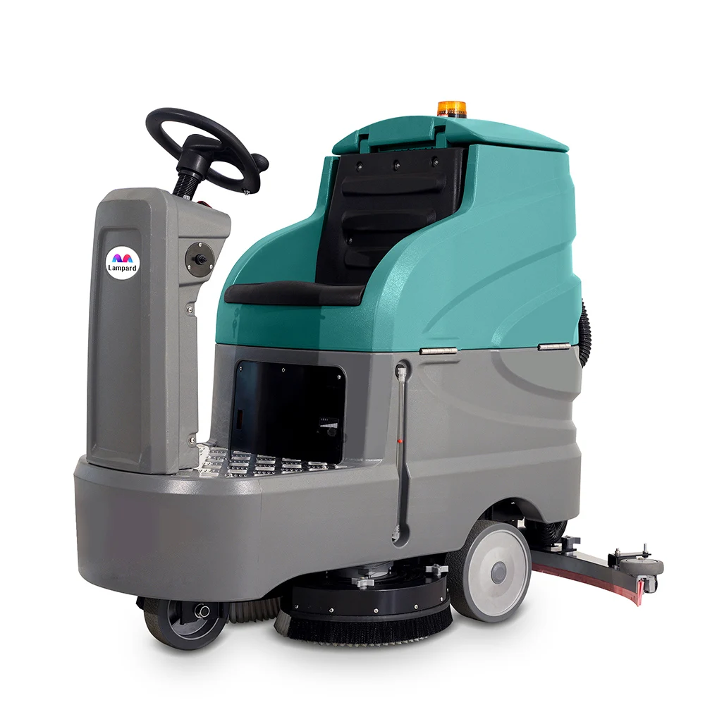 Ride On Floor Scrubber Driving Commercial Floor Washing Machine Industrial Cleaning Equipment For Factory Station
