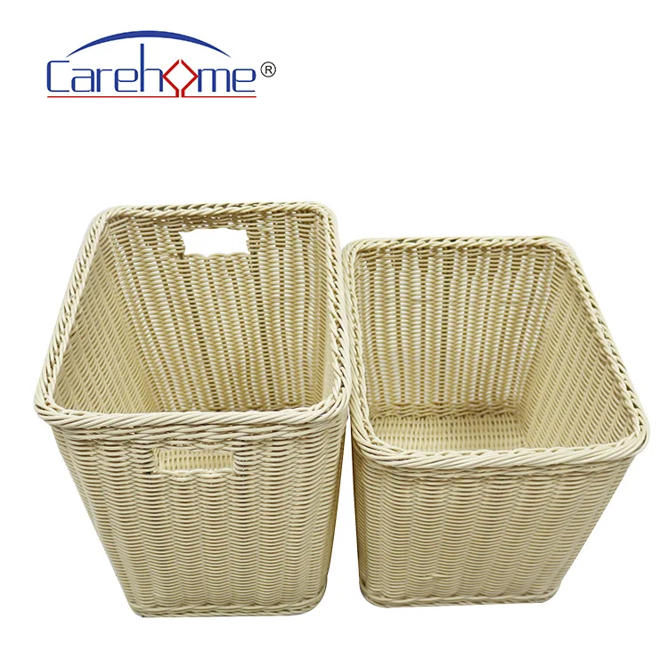 Wholesale washable poly rattan storage Laundry Basket