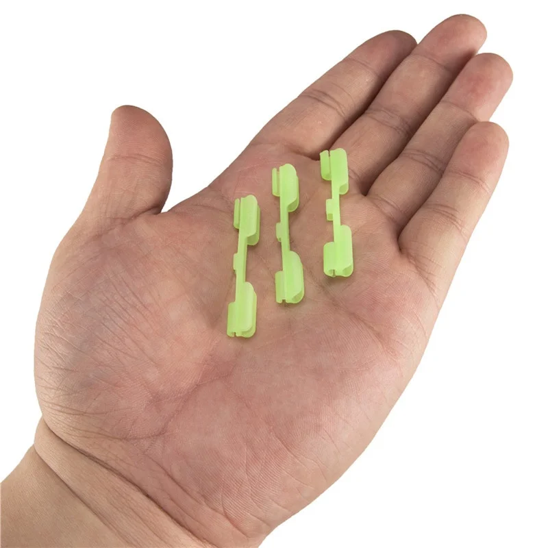 10pcs/set Night Fishing Rod Tip Light Holder Fishing Tackle Accessories Lure Clip Used On Fishing Rod For Chemical Light Stick