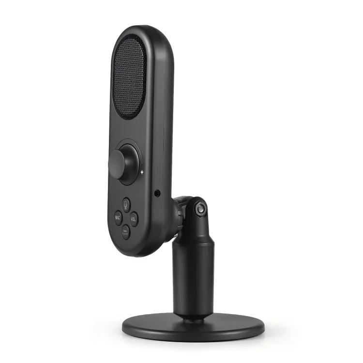 Computer Microphone with Stand Base USB Microphone for PC Laptop Phone Tablet Noise-Cancelling Mute Button Plug and Play Condens