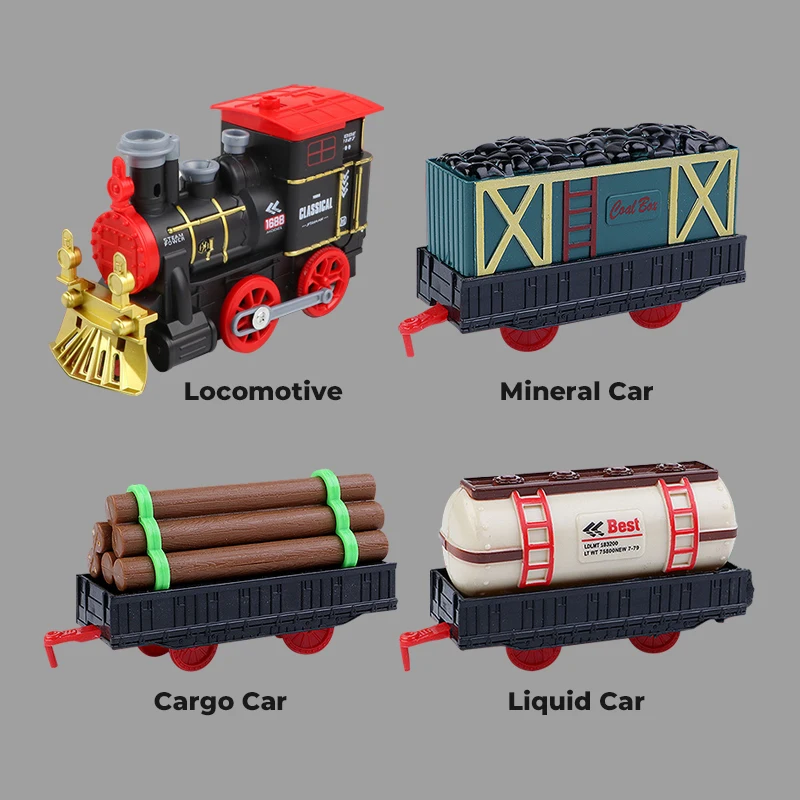 Classical Toy Train Plastic Rail Toy, Train Railway Toy, Toy Train Set