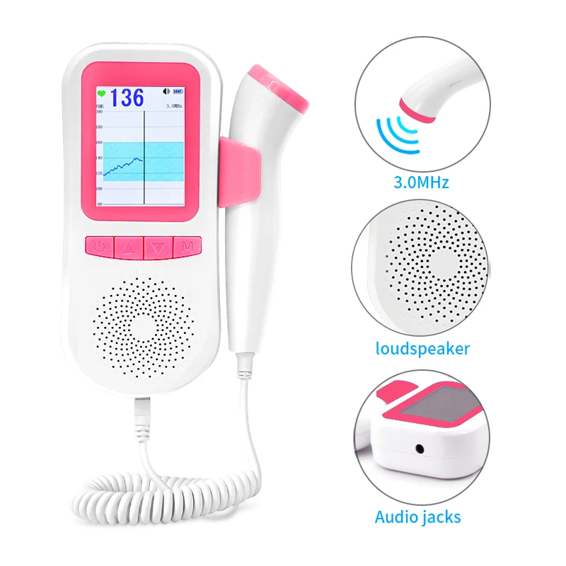 Недорогой популярный волновой фетальный допплер ультразвуковой детектор сердца ребенка Распродажа с Bluetooth заводская цена монитор сердцебиения