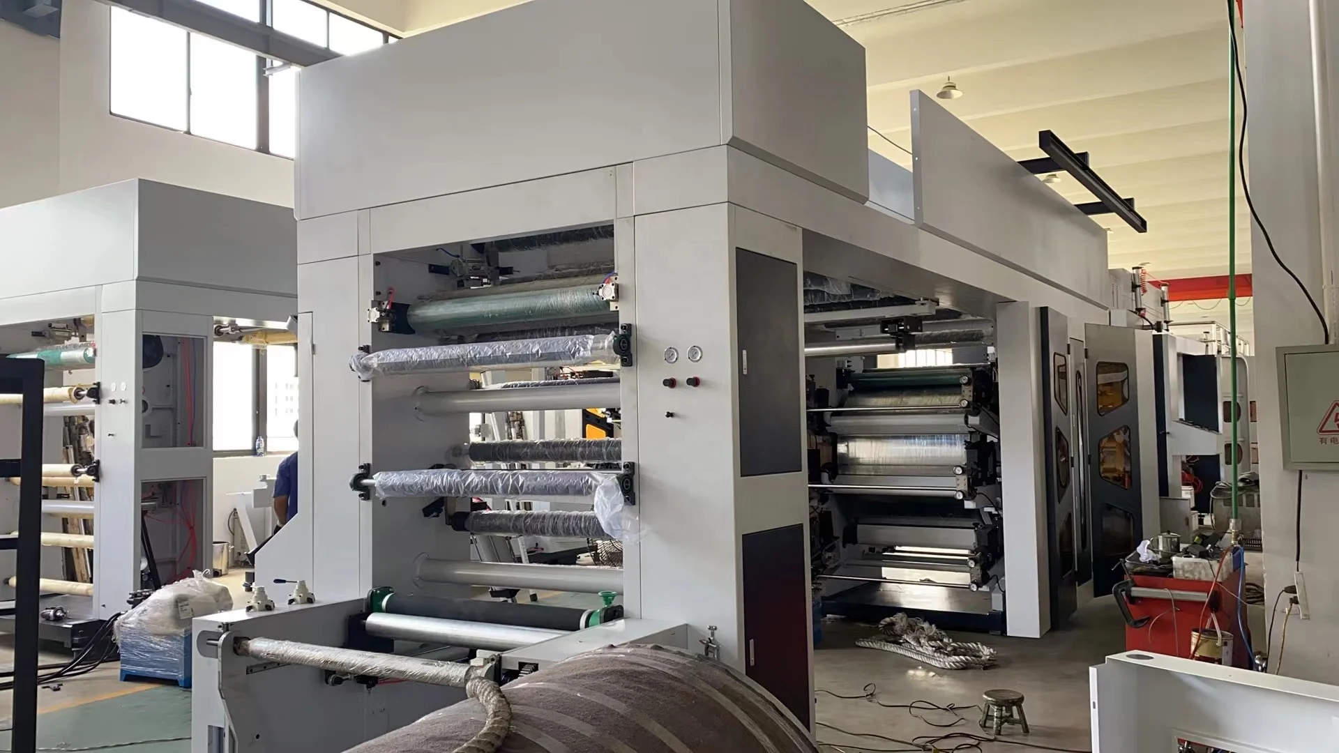 QIANGTUO high quality plastic bags Central drum CI type 6 color flexo printing machine/flexo printer