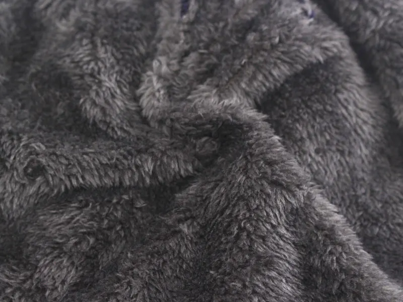 winter custom rubber patch cuffless polyester thermal fleece lined beanie hat