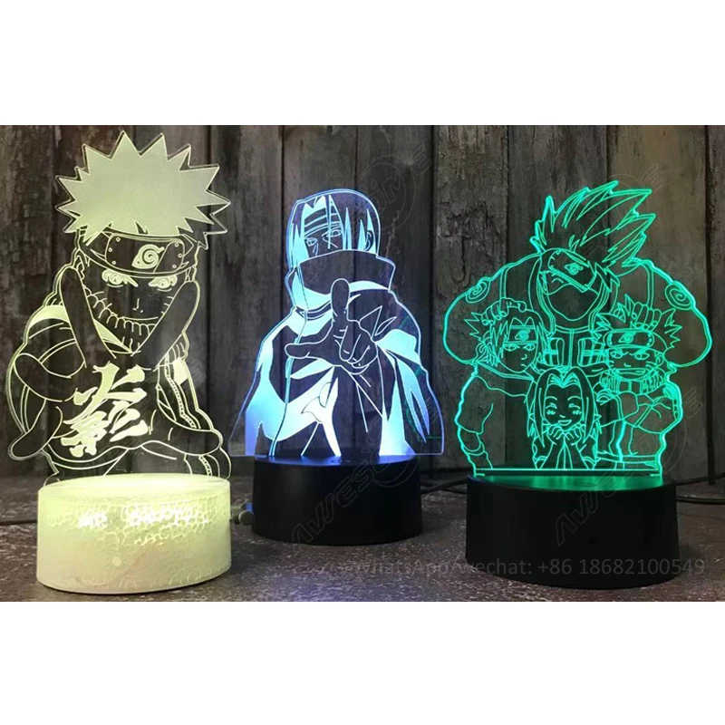 Акриловые ночники 3D ночник аниме для детской