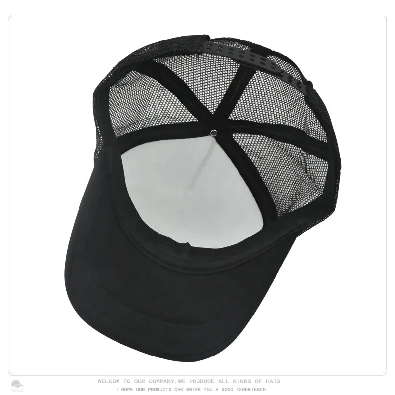 OEM Wholesale Sublimation Trucker Hat Custom Logo 5 Panel Polyester Foam Mesh Trucker Hat